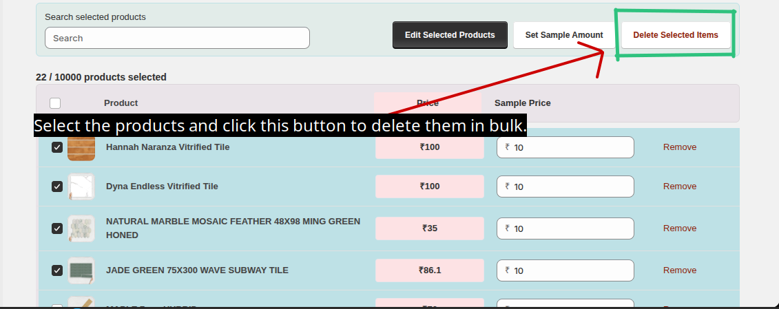 Bulk Delete