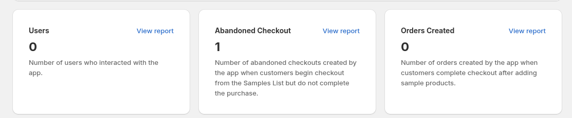 Dashboard Metrics