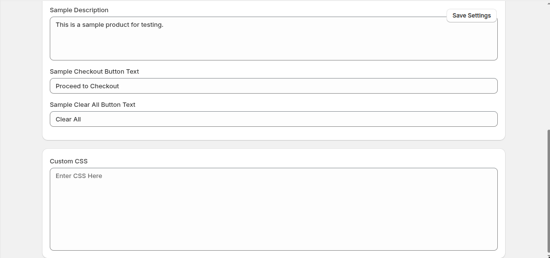 Settings Page Part 2
