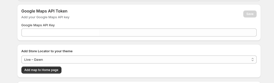 Google Maps API Token