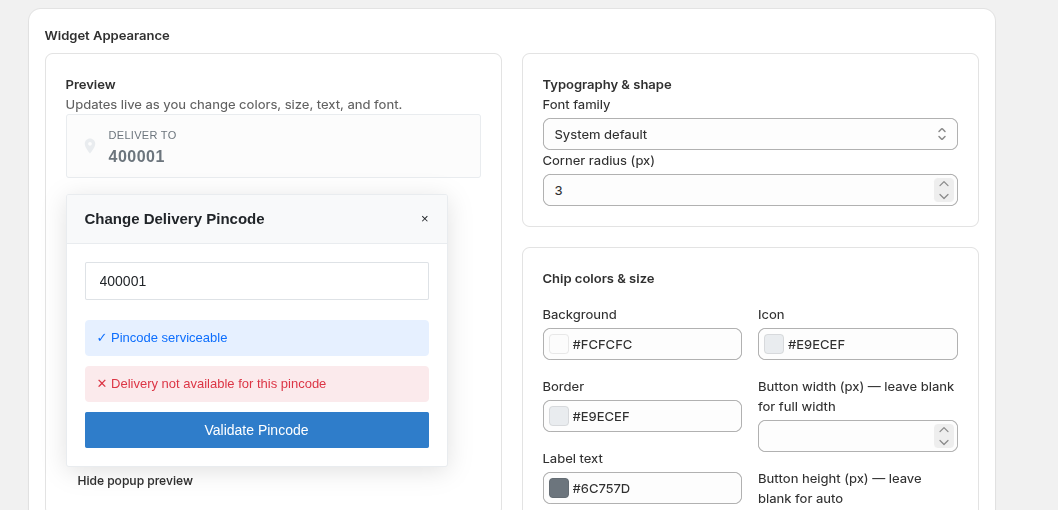 Pincode Validation 2
