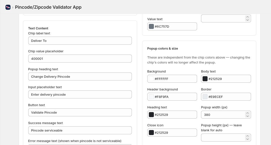 Pincode Validation 3