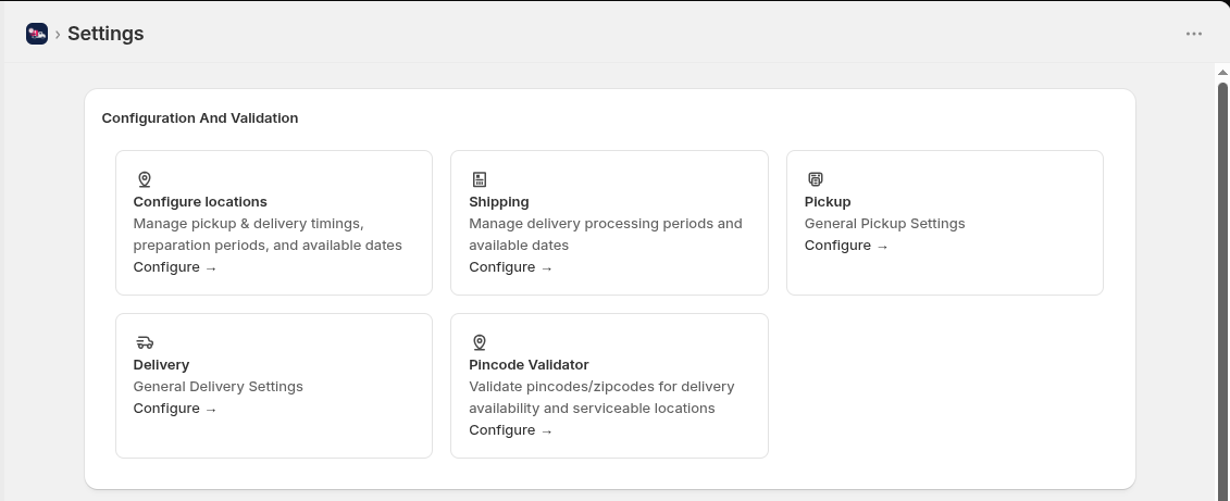 Configuration And Validation