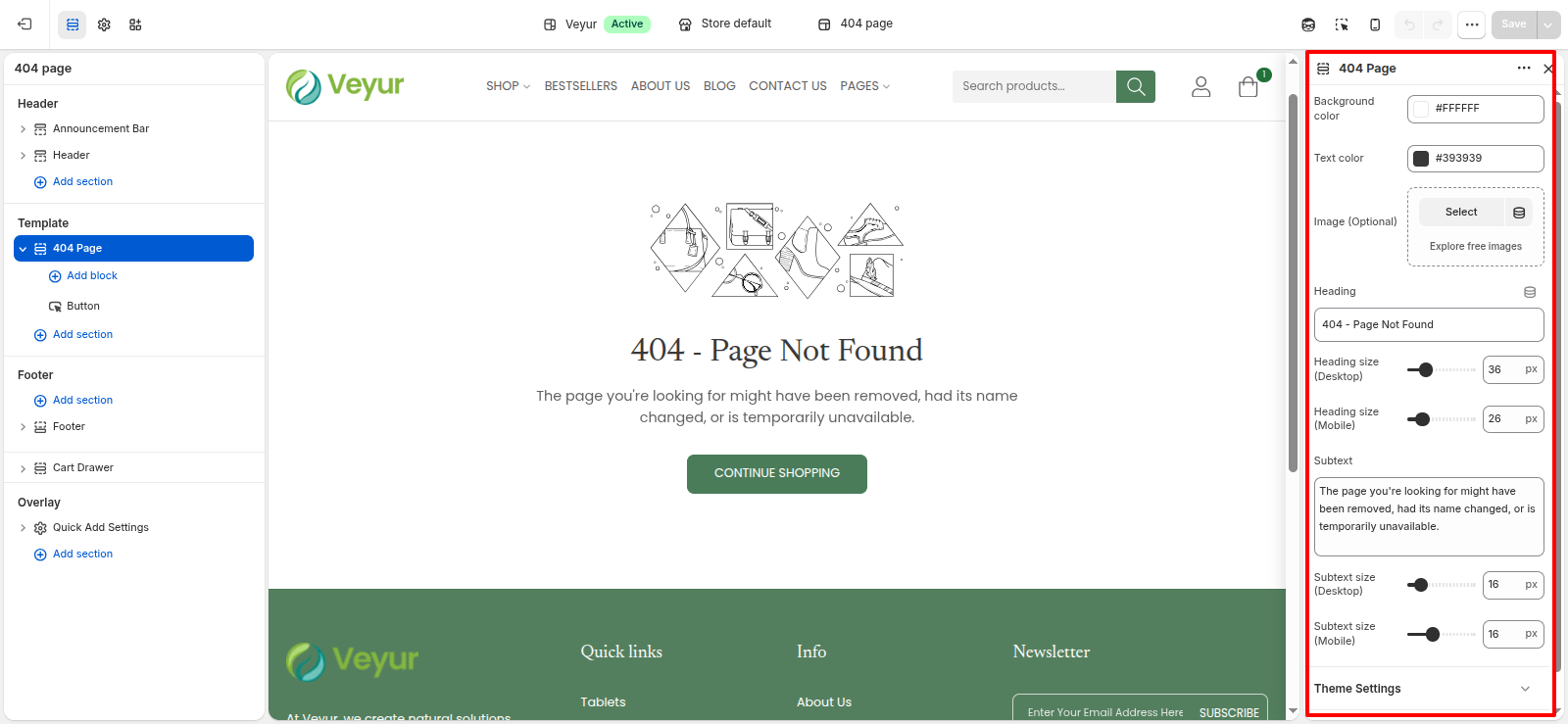 404 Page Screenshot