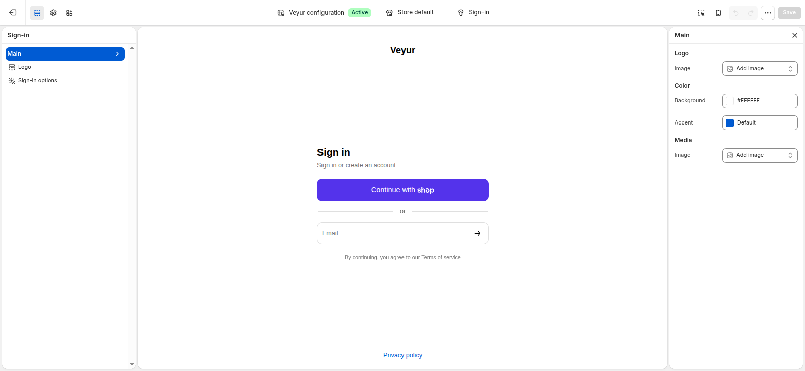 Authentication Page Screenshot