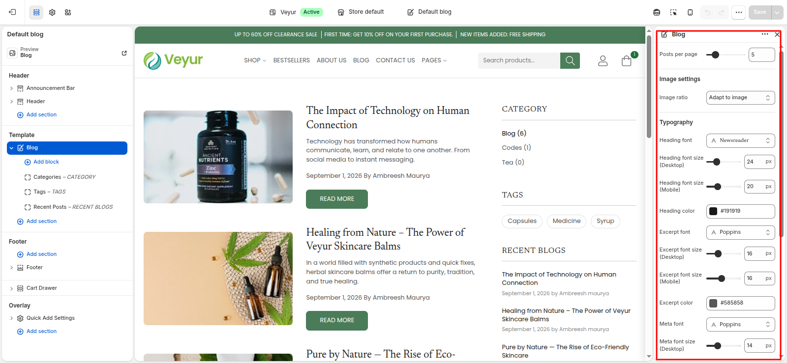 Blog Screenshot