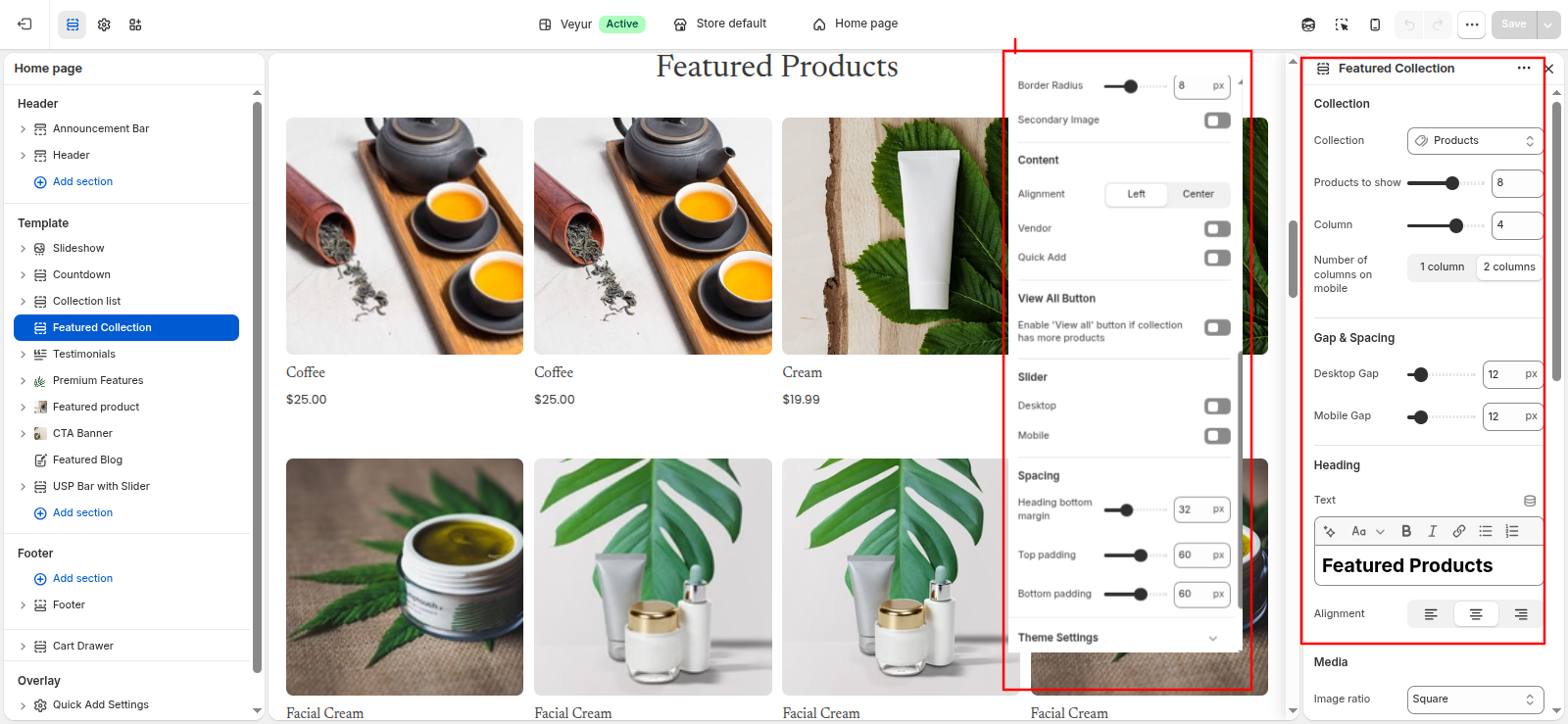 Featured collection Screenshot