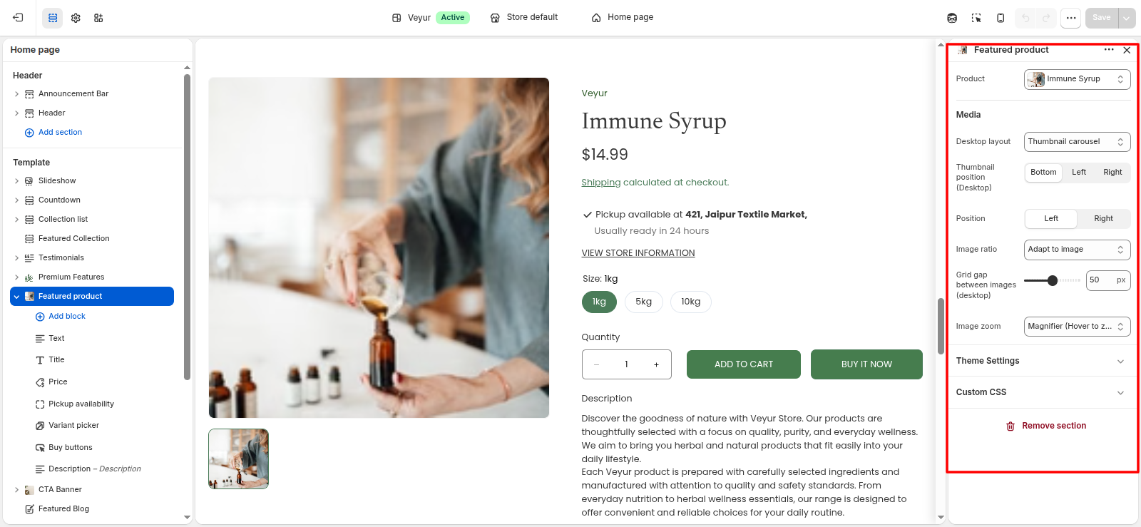 Featured product Screenshot