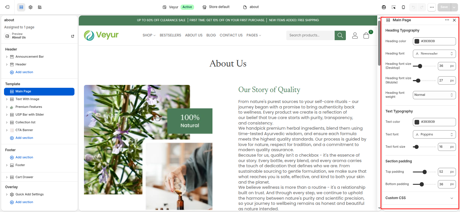 Main Page Screenshot