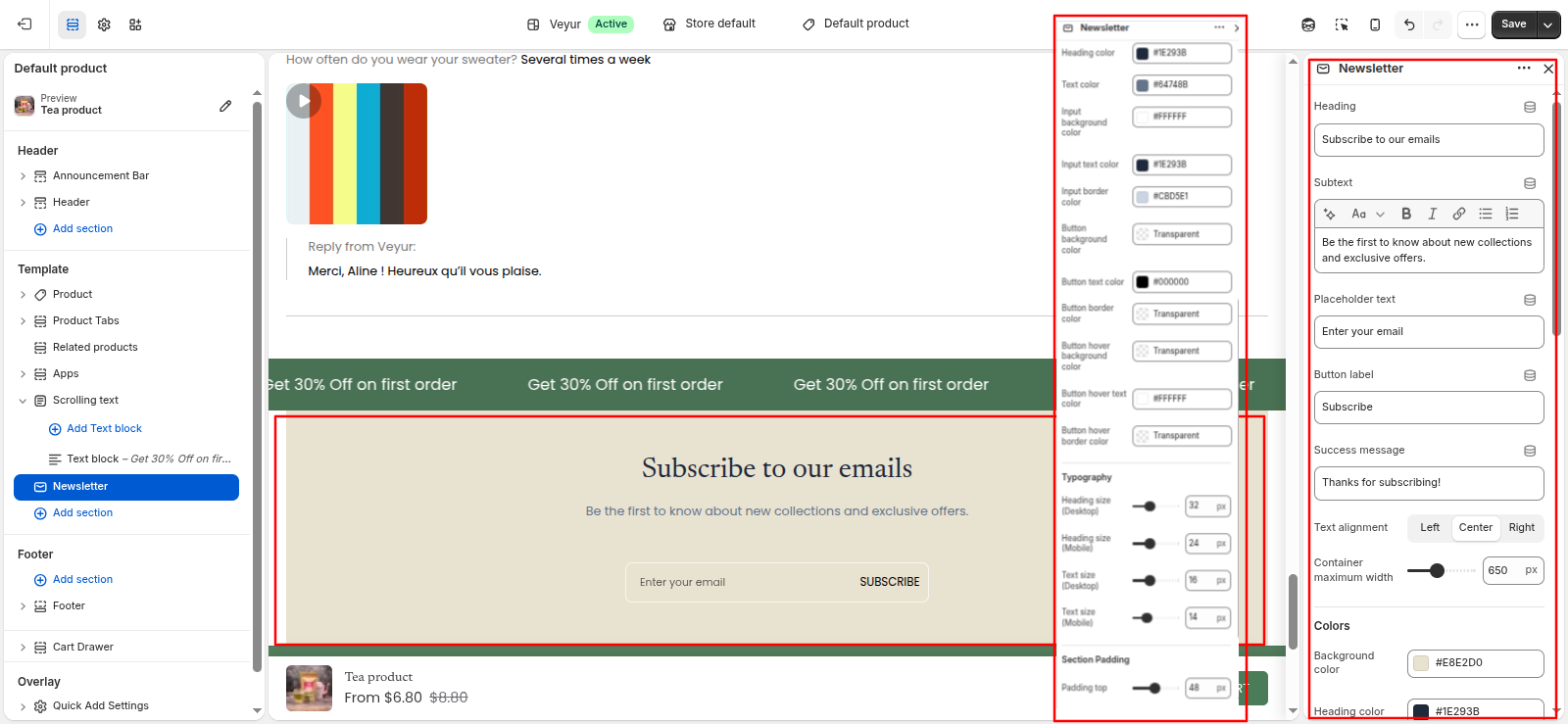 Newsletter Screenshot