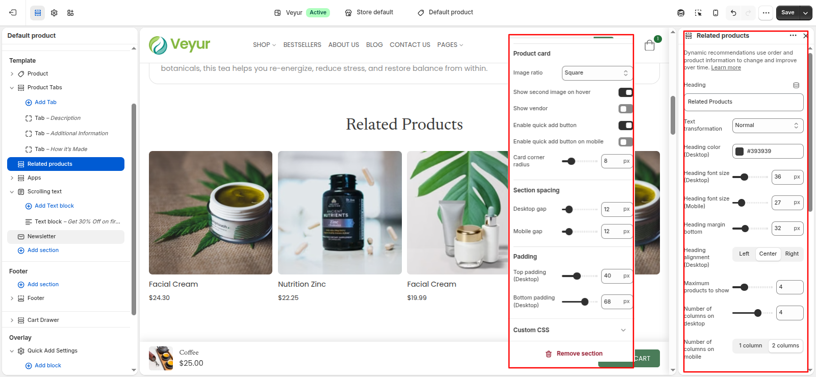 Related products Screenshot