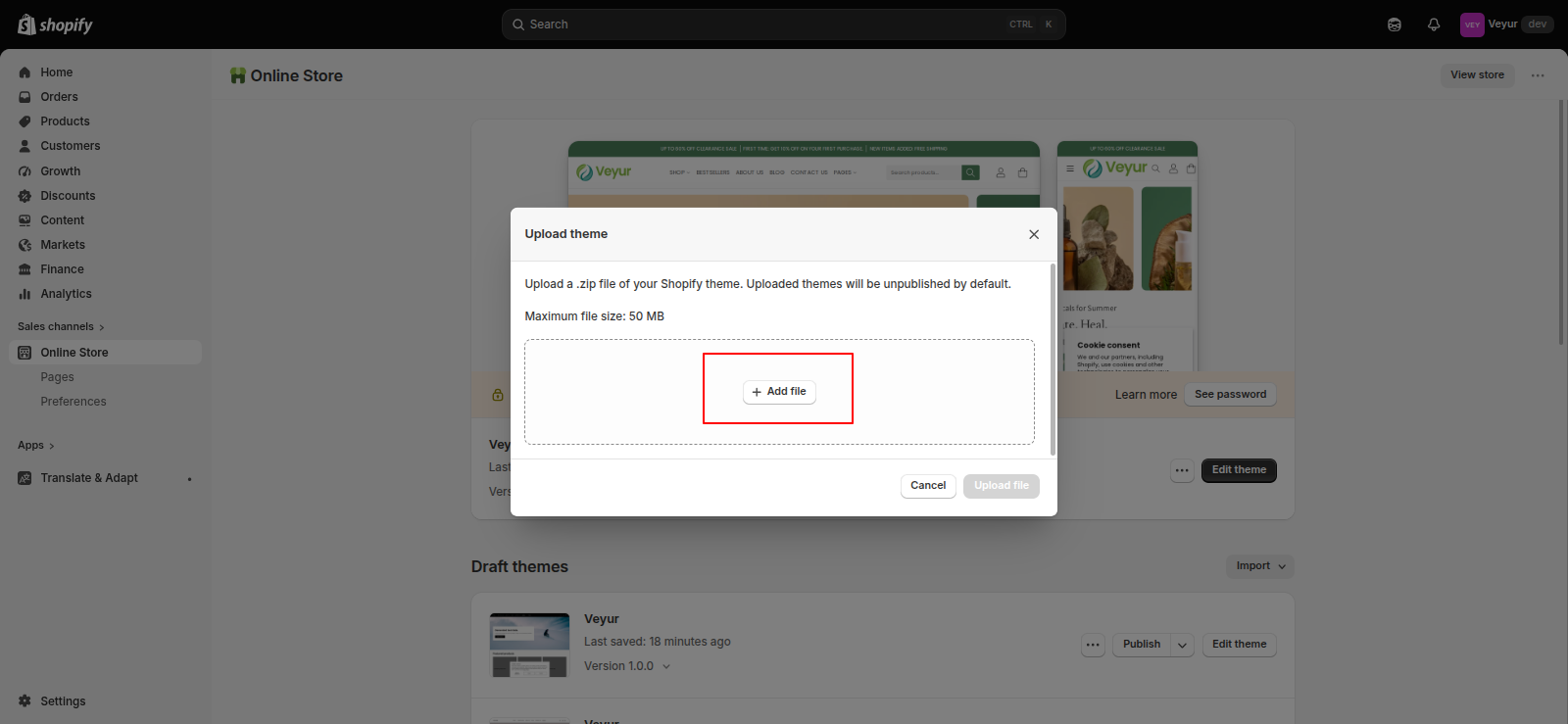 Shopify Store ScreenShot