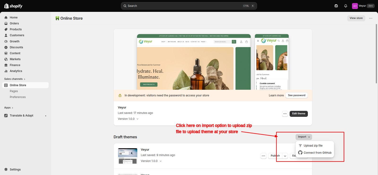 Shopify Store ScreenShot